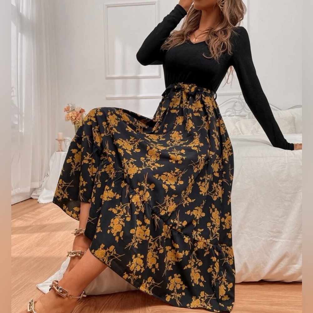 Long floral dress